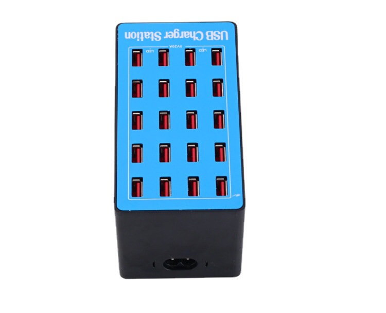 Mobile phone charger intelligent identification high-power New 20 5V20A100W intelligent mobile phone charging station