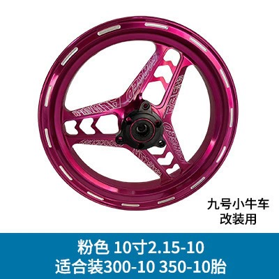 Motorcycle wheel hub for Niu NM series electric - 10-inch-215-purple-free-flange-spacing-9m