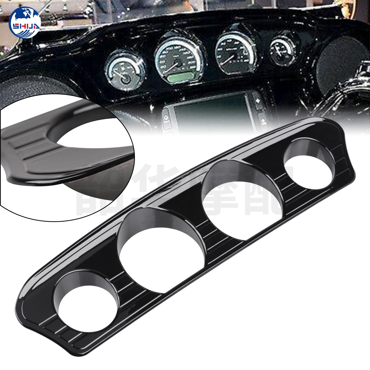 Modification of motorcycle accessories Harley round hole instrument…