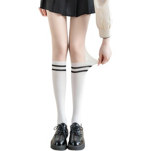 Striped stitching fake calf pantyhose anti-snagging arbitrary cut realistic light leg artifact fake over-the-knee bottoming socks stockings