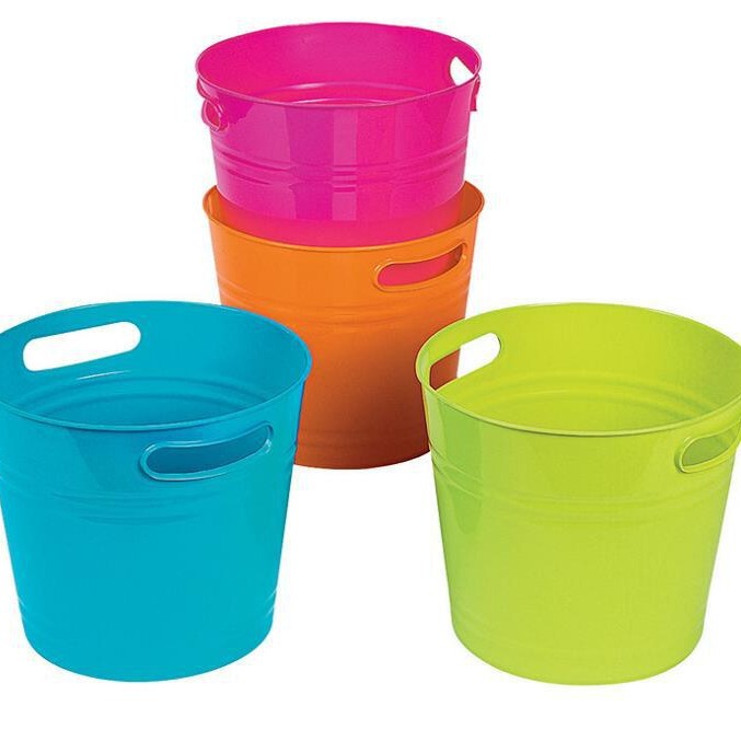 Factory Direct Sales Plastic Bucket Trash Can Household Cleaning Supplies Toys Plastic Bucket