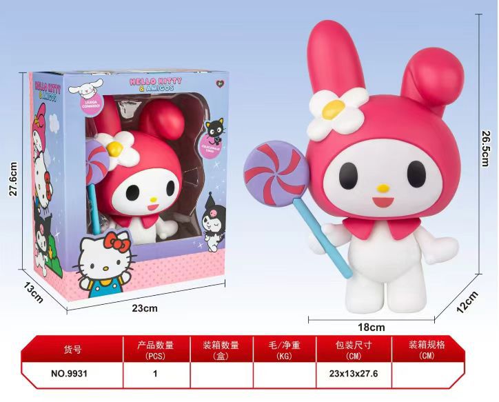 Material de vinilo, ventana grande Kuluomi, serie de cajas de color, adornos de escritorio, accesorios para muñecas, articulaciones desmontables, móviles