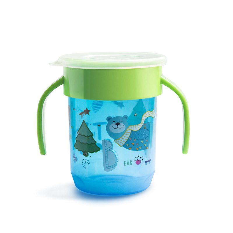 Fabricante de origen Taza de agua para niños Taza de pico de pato Taza de paja Taza de plástico Taza de agua 360 Serie completa de tazas para bebés