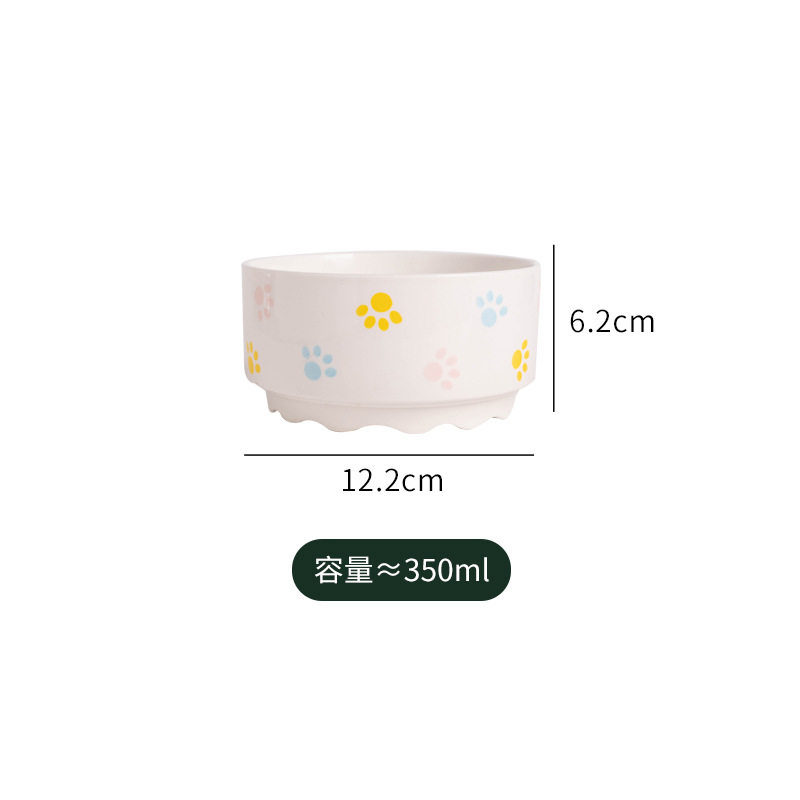 일정 온도 가열 그릇-발 인쇄 (350 ml)