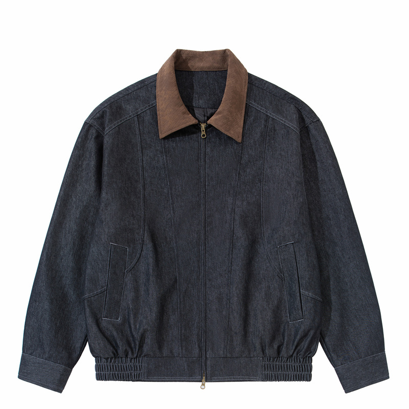 Barn-style Japanese retro Amekaji Detroit workwear denim jacket, unisex loose-fitting hunting jacket Barn-style Japanese retro Amekaji Detroit workwear denim jacket, unisex loose-fitting hunting jacket
