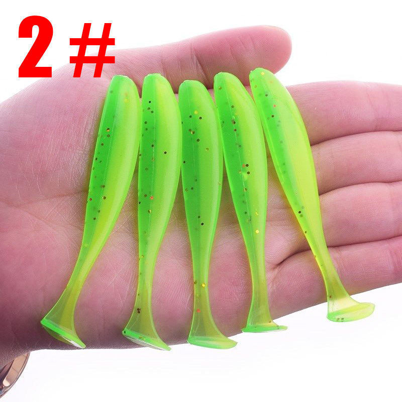 Small Paddle Tail Fishing Lure 40mm0.5g Soft Baits Fresh Water Bass Swimbait Tackle Gear