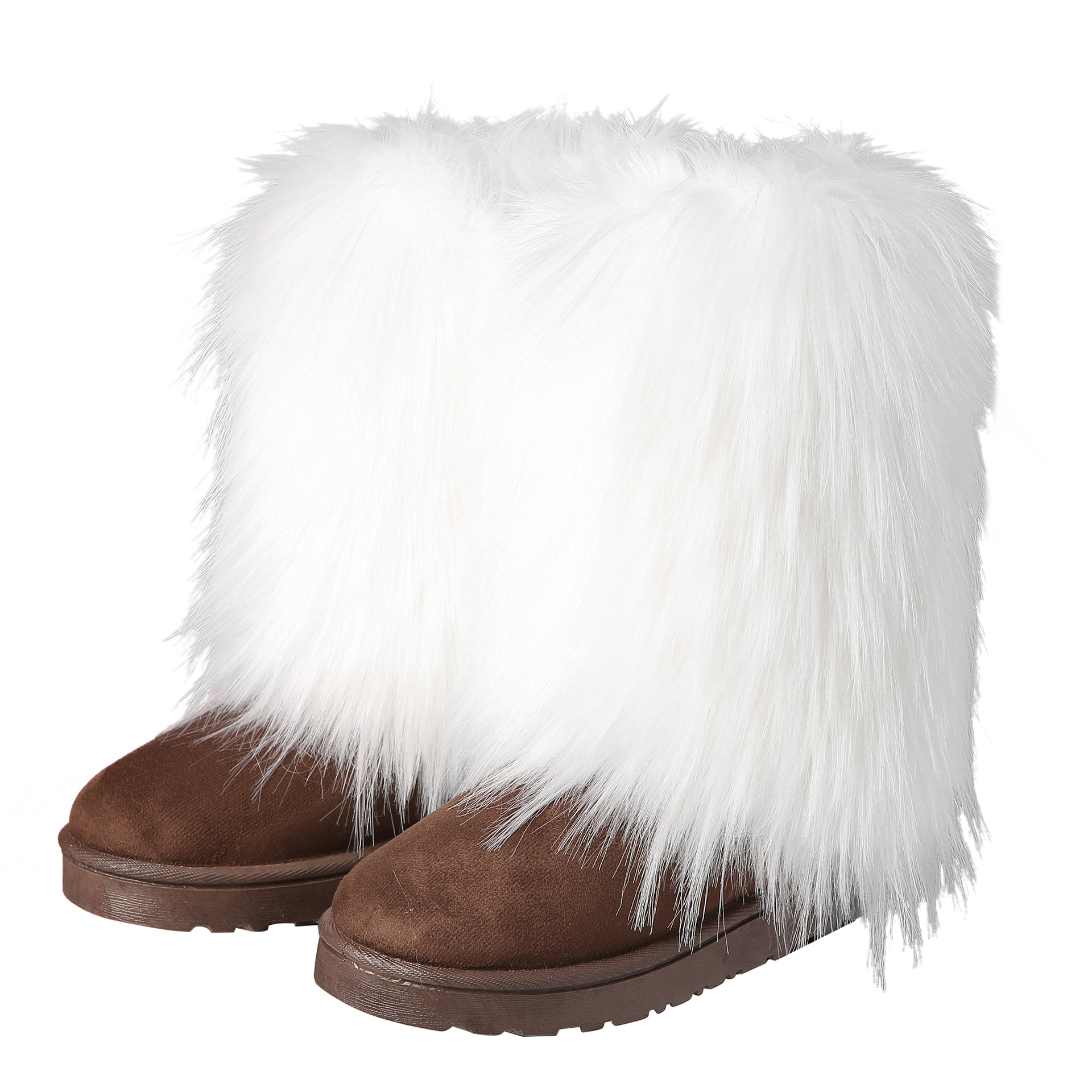 Europa y América transfronteriza nuevas botas largas de piel de las mujeres de invierno y2g caliente chica de moda de suela gruesa botas de media pierna de piel sintética botas de nieve