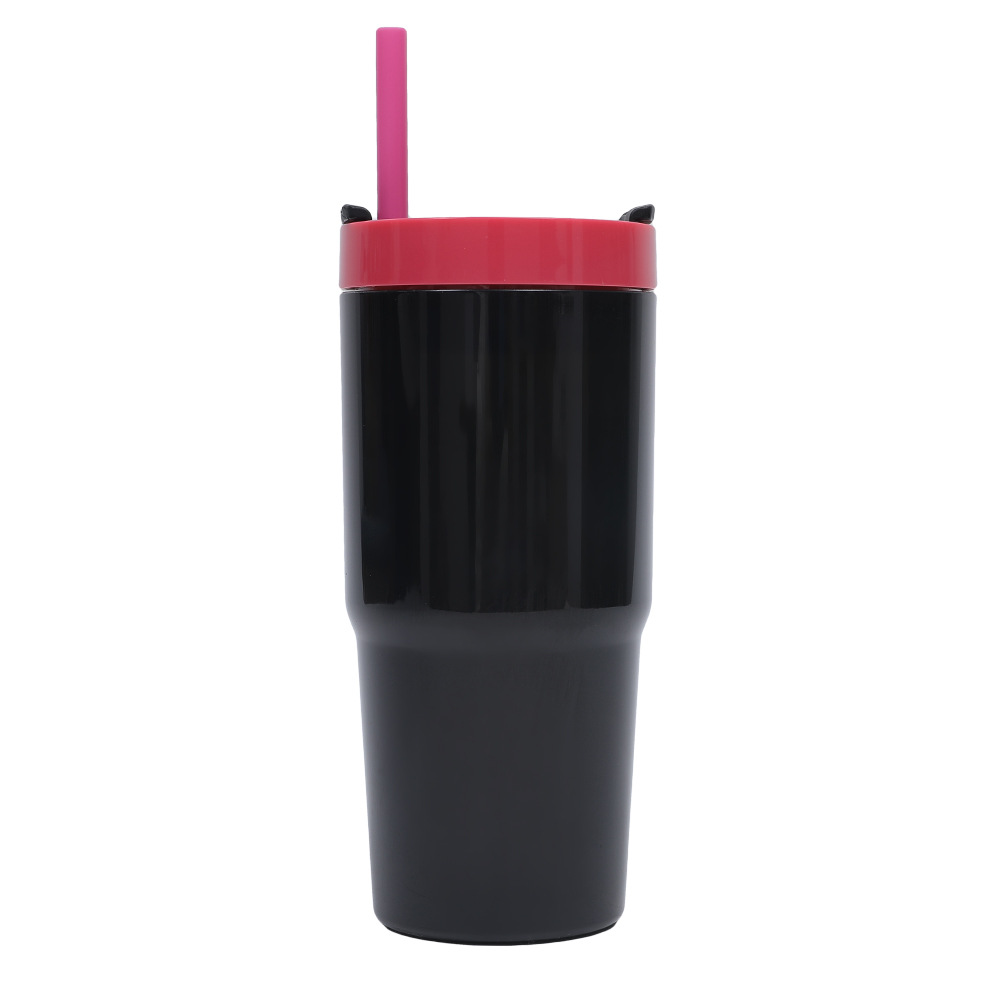 Taza de coche de comercio exterior transfronteriza de 40oz Taza de plástico gigante Juego de tres piezas con pajita Taza de agua de gran capacidad y alto valor