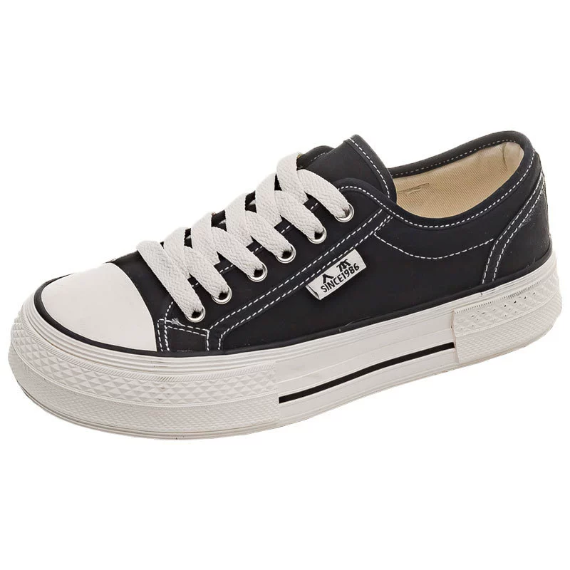 RB21881 + RB22100 туфли на толстой подошве, женская летняя парусиновая обувь ulzzang, новая Универсальная дышащая повседневная обувь