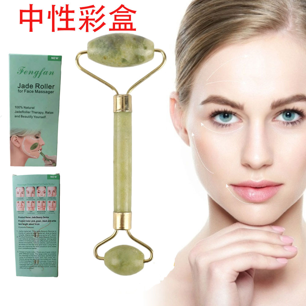 Xiuyu belleza facial rodillo de doble cabeza instrumento Comercio exterior caja de color neutral