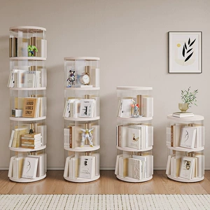 Крутящаяся книжная полка, книжный шкаф, книга с картинками, простая система хранения для школьников и студентов
