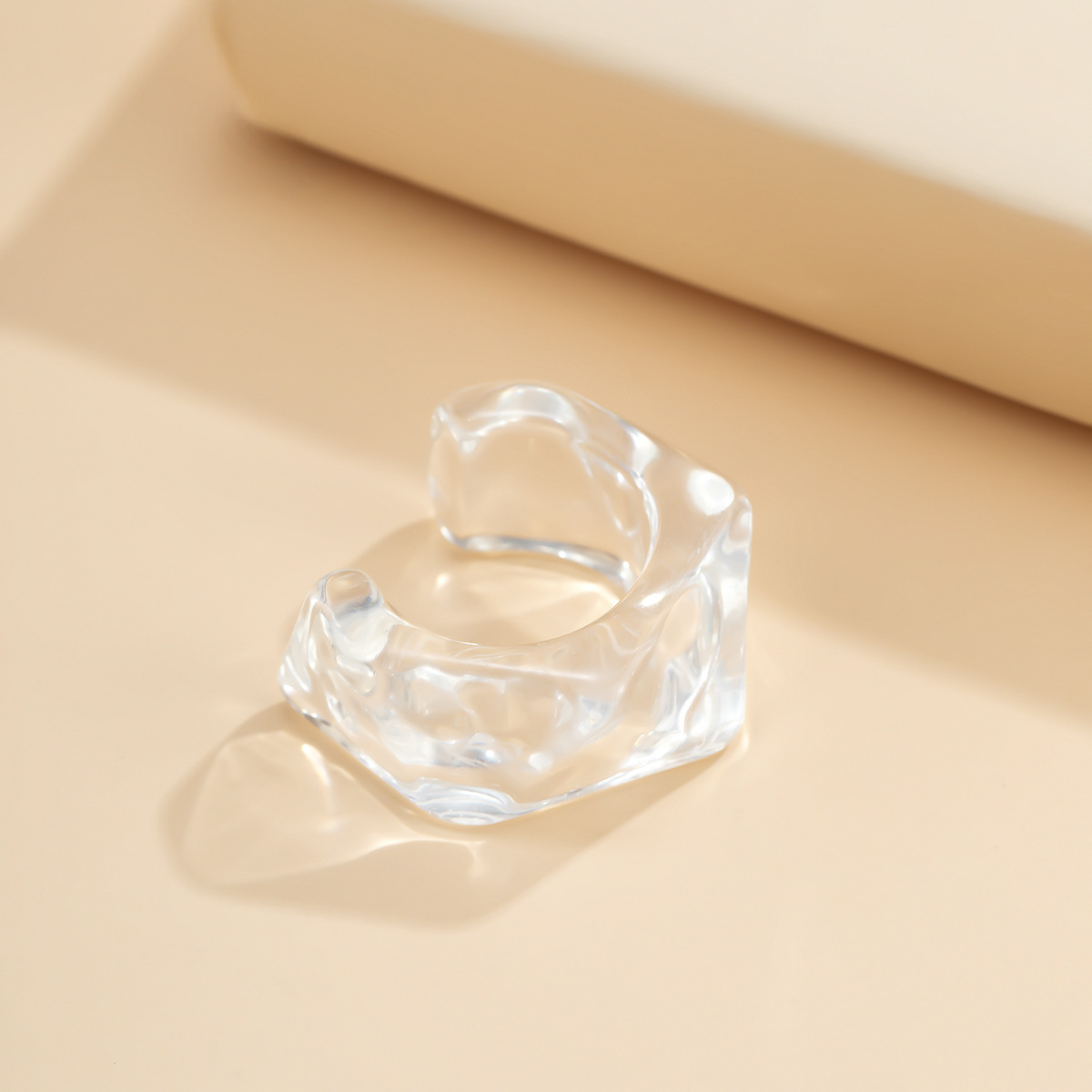 Großhandel Schmuck Geometrische Diamant Süßigkeiten Farbe Acryl Ring Nihao Schmuck display picture 26