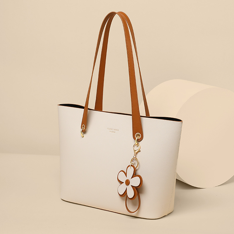 Women's Versatile 2026 New Arrival Commuter Bag Genuine Leather Tote Bag Luxury High-Capacity Handbag - Thumbnail 7