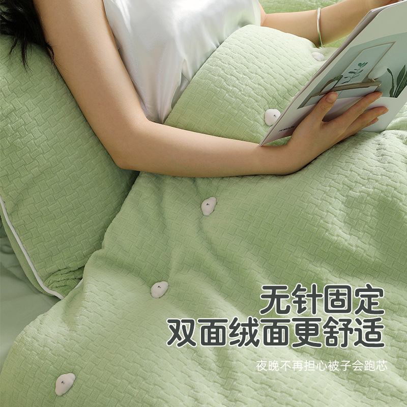 专利款泰迪被子固定器加绒亲肤防跑被隐形无痕被套棉被无针加绒款|undefined