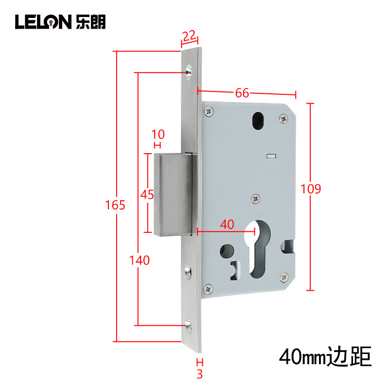Cuerpo de cerradura de puerta de aleación de aluminio de puente roto unilateral lengua de bloqueo de canal de acero inoxidable bloqueado con marco puerta de vidrio cuerpo de cerradura de puerta invisible
