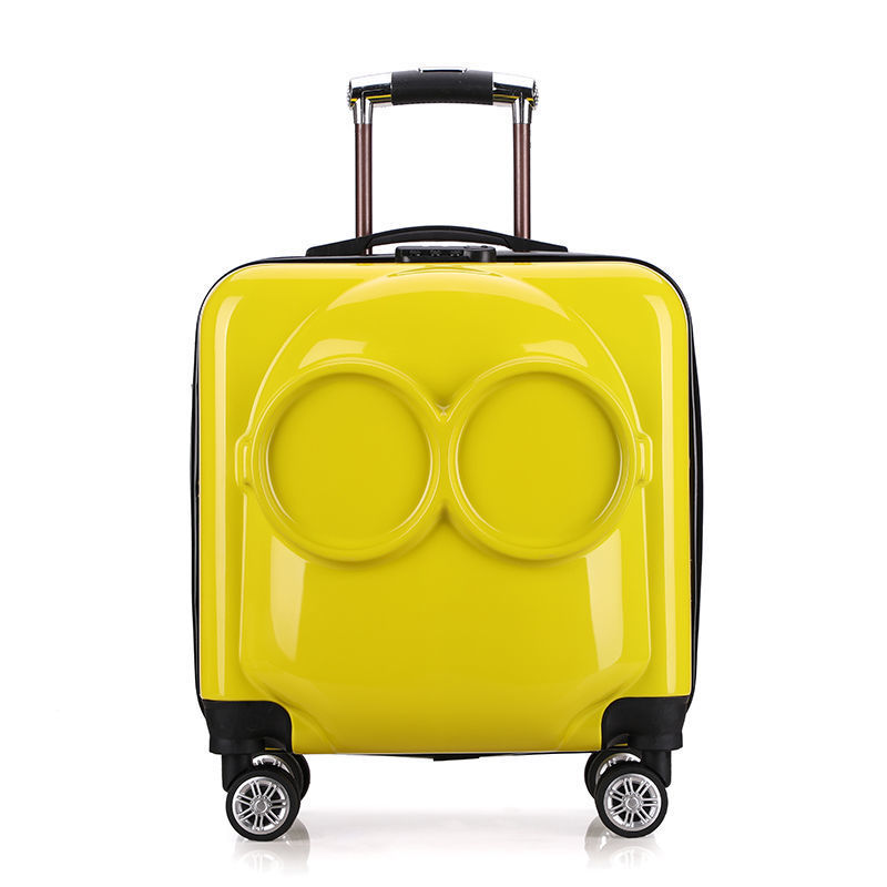 Nuevo cartón de dibujos animados para niños, maletero para hombres y mujeres, maleta libre de envío, caja de contraseña de 18 pulgadas, maleta de embarque de 20 pulgadas