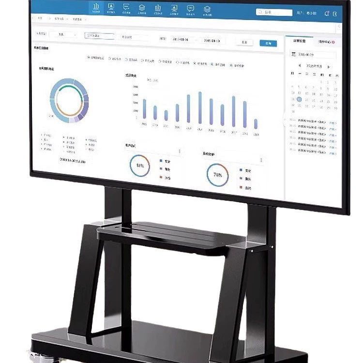 Thickened mobile TV, landing stand with wheelblas.