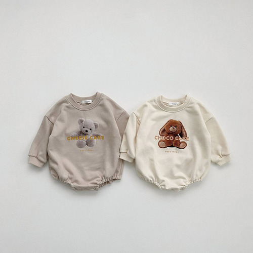 Newborn Baby Clothes Korean Version 0-1 Year Pure Cotton Spring and Autumn Season Baby Hosiery Printed Crawling Suit Infant Onesie