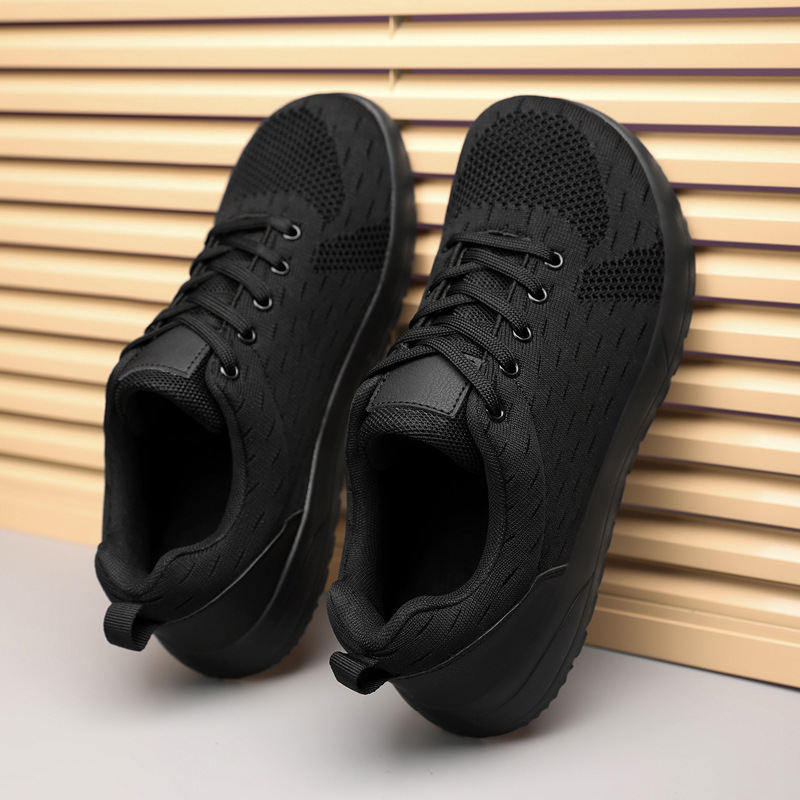 Cross-Border Large Size 46 Wide-Fit Barefoot Shoes for Men, Breathable Casual Sports Mesh Shoes, Lightweight Outdoor Wide-Toe Shoes for Team Building