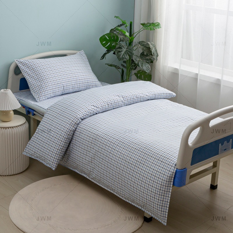 医療用リネン、病院用寝具、老人ホーム用ベッド、3点セット、掛け布団カバー、ベッドシーツ、工場直販、卸売、カスタマイズ可能|undefined