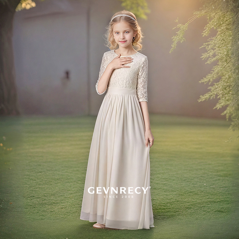 GEVNRECY Mädchen Spitzenkleid Luxus Niche Geburtstag Prinzessin Kostüm für Mädchen Klavierauftritt Kleinkind Kinderkleidung (3-7 Jahre)_voghion.com