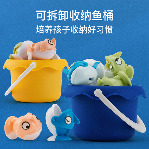 New children's electric fishing with music 21 fish rotating magnetic fishing puzzle play house parent-child game