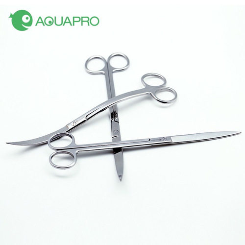 Xianyu AQUAPRO new stainless steel mirror fish tank landscaping aquatic plant tweezers 25cm 33cm straight clip and curved clip