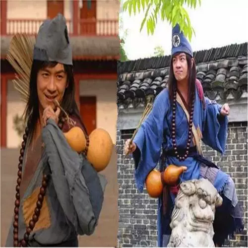 Новый костюм нищего монаха Цзигонга для взрослых, сценический наряд, похожий на тот, который носил Чан Хо-мин.