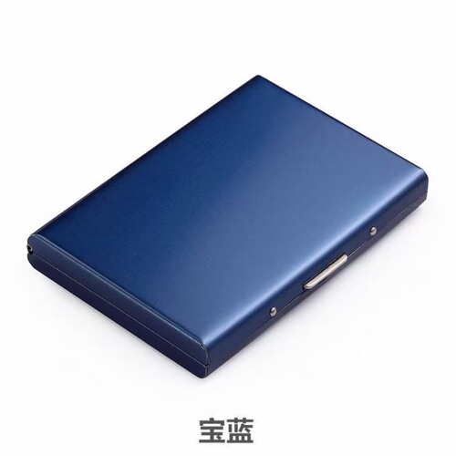 Amazon-style accordion storage bag, cute solid color open-top black card box, EUKONI card holder, stainless steel card case