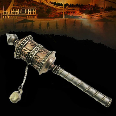 手工金轮手摇金桶藏式转金便携式小巧精致纯铜藏传|ms