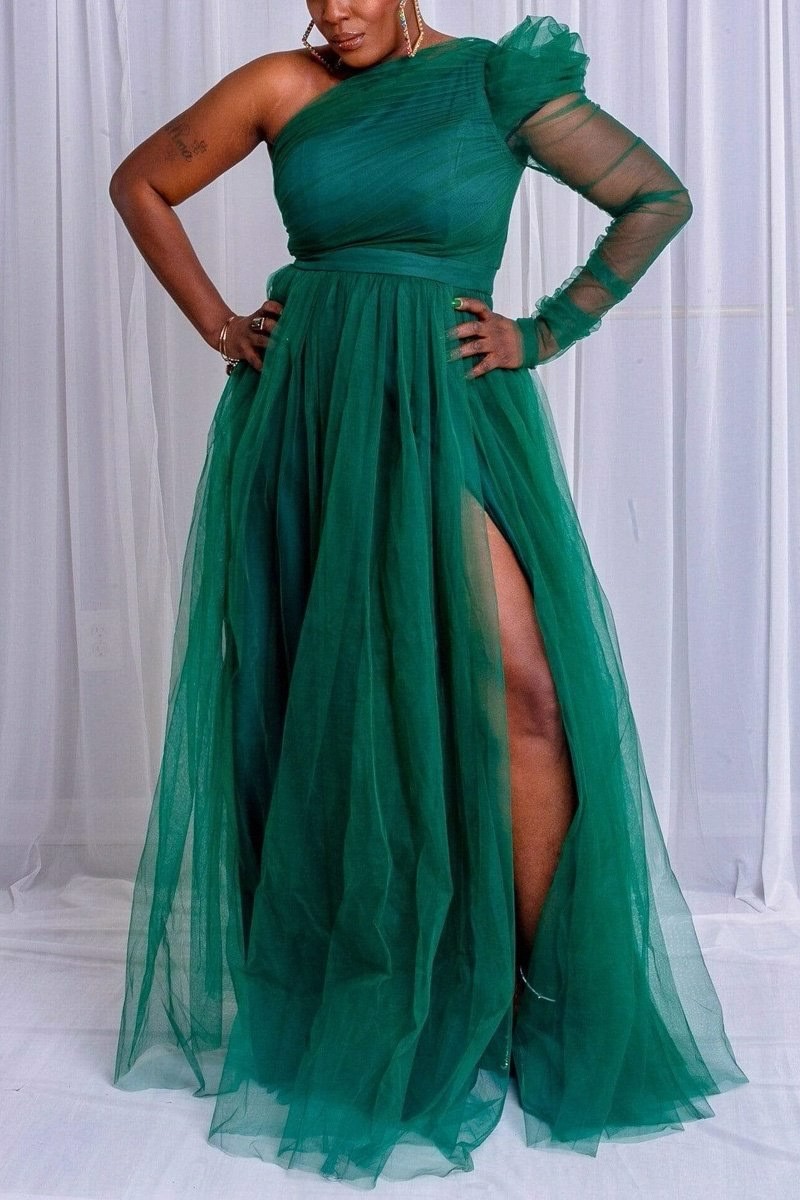 2021 primavera y verano nuevo comercio exterior europeo y americano suelto gran swing vestido de malla image 11