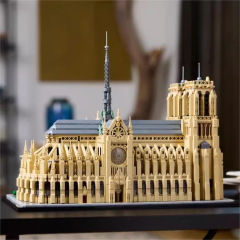 クロスボーダー 6626 クリエイティブ MOC ストリートビュービルディングノートルダムデパリ j2880 装飾品小粒子組み立てビルディングブロックおもちゃ
