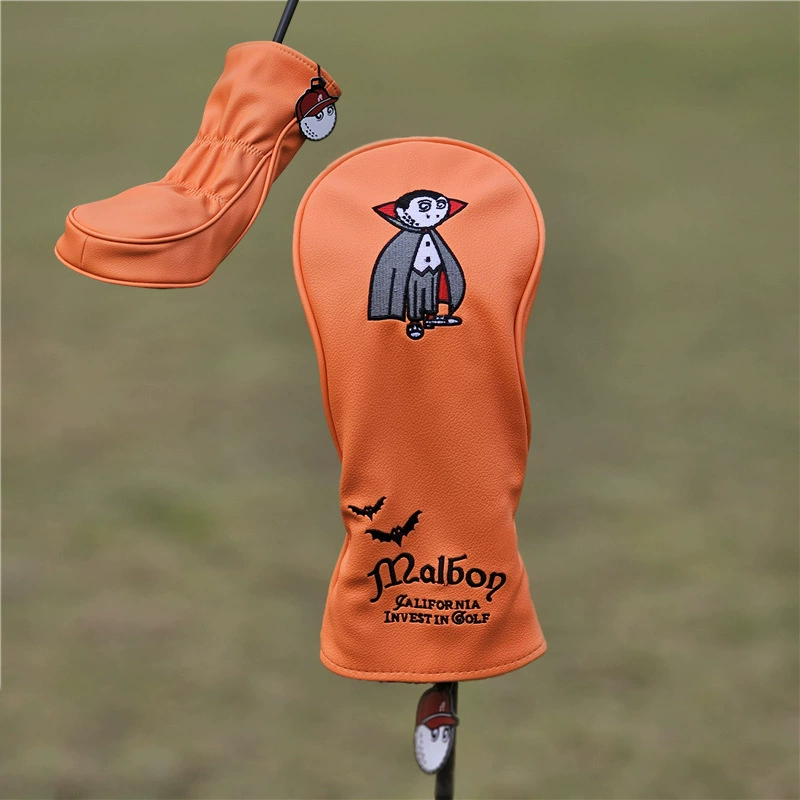 Golf clubs, helmet