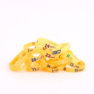 Basketball star silicone luminous color bracelet Sports wristband Curry Owen East Chichmorant finished packaging