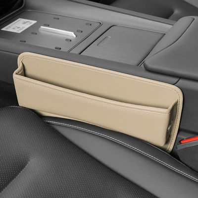 Car storage bag/box car seat storage box gap - beige