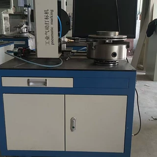 大三轴气动电动打标机模具法兰金属钢板打码器自动钢印打码一体机