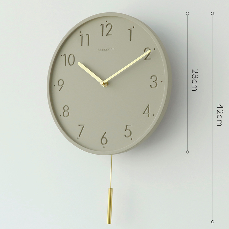 11 인치 (28cm)-디지털 긴 진자 사암 다크 브라운