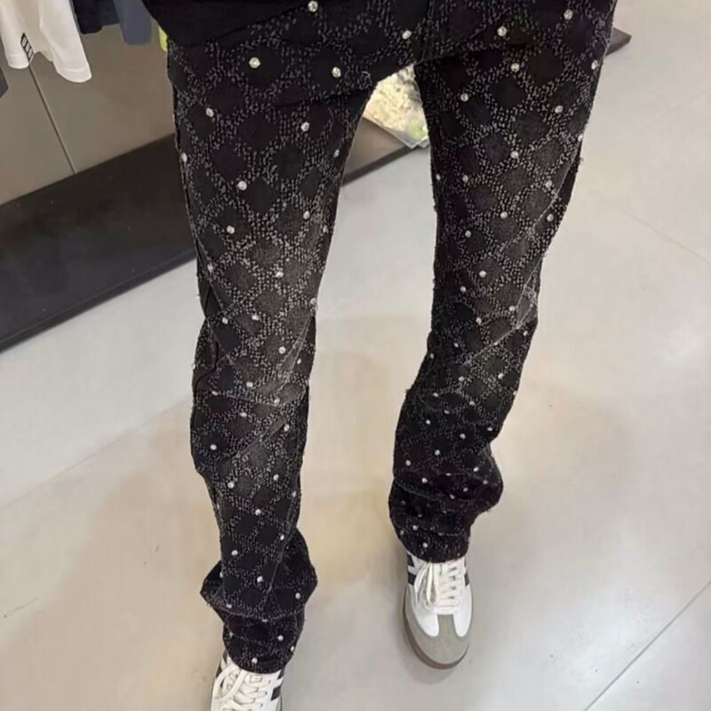 Cross-Border Micro-Flared Jeans, Accessible Luxury Jeans, Amiri Jeans, Pants, Micro-Elastic Jeans Cross-Border Micro-Flared Jeans, Accessible Luxury Jeans, Amiri Jeans, Pants, Micro-Elastic Jeans