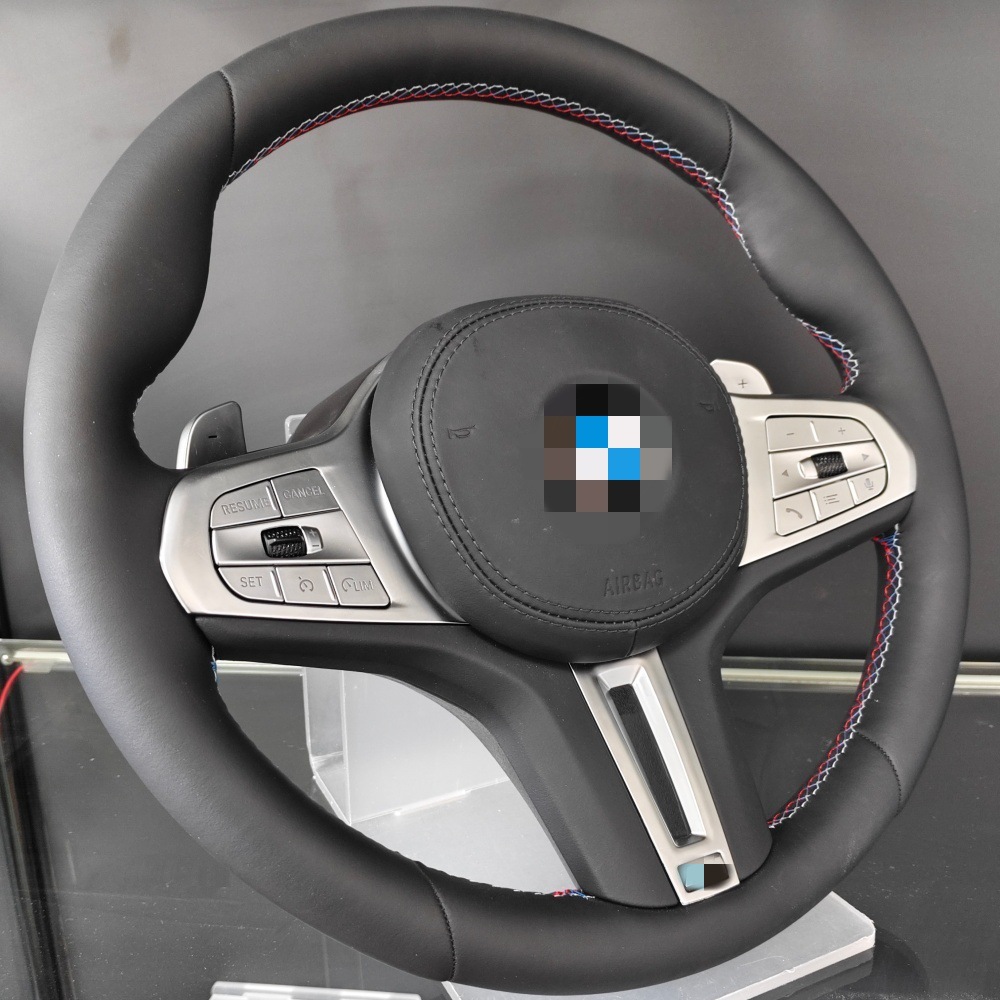 New silver steering wheel assembly suitable for all BMW F/G series 1234567 models, including F30, G20, G30, and G38