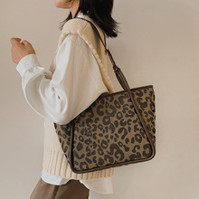 包包女包秋冬新款大容量女包時尚通勤手提托特包 洋氣豹紋外貿bag