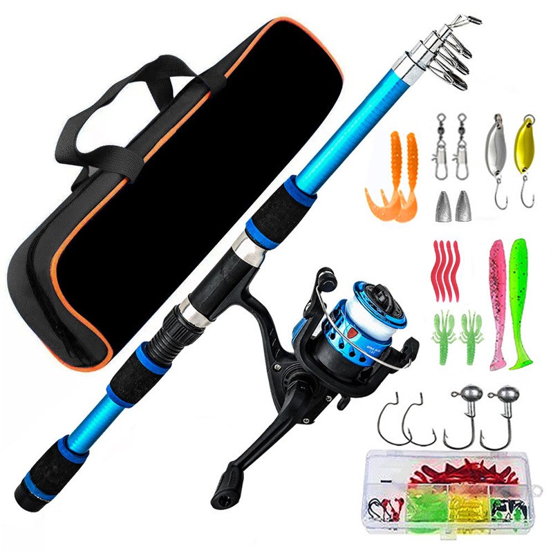 Sea Fishing Rod Set, Long-Distance Casting Rod, Fishing Reel, Bait, Fishing Rod Bag Combination, Sea Fishing Rod, Sea Rod, Beginner Fishing Gear Set