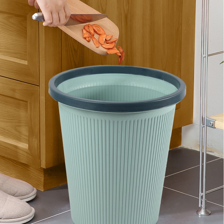 INS presión creativa anillo clasificación basura puede hogar de alto aspecto baño cocina al por mayor simple cesta de papel grande comercial