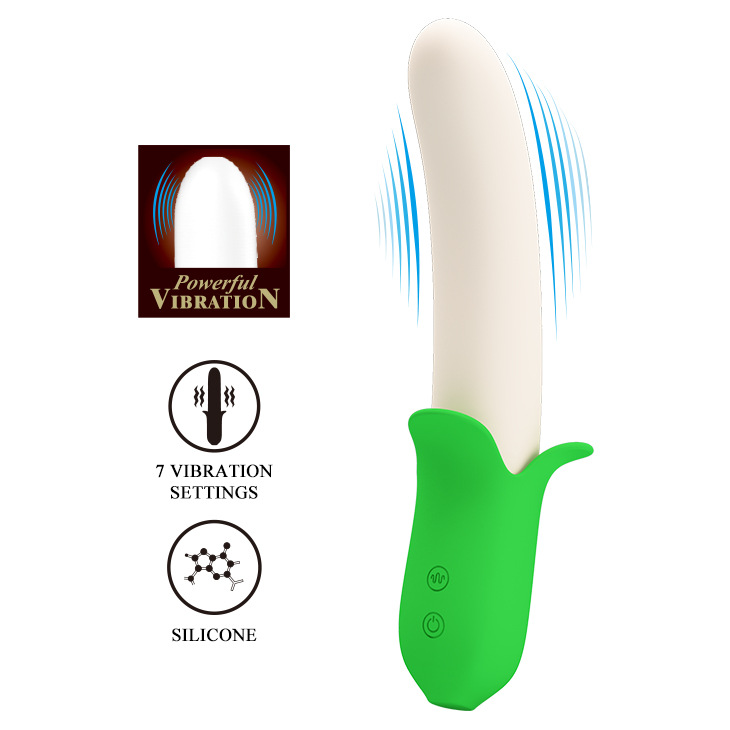 Pleasure Patti Silicone Vibrator Rechargeable With 7 Vibrations_voghion.com