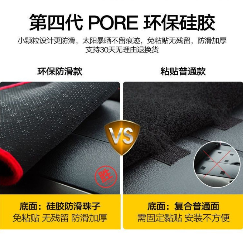 Suitable for Old Model Peugeot 207 Dashboard Light-Proof Mat, Interior Heat Insulation Mat, Decorative Sunshade Mat, Sun Protection Mat