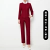 Red classic suit jacket, vest, shirt, trousers