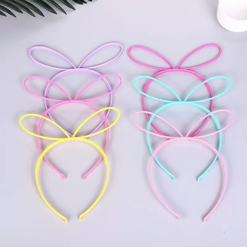 Детская повязка на голову с ушками кролика для Хэллоуина, дня рождения, праздника, вечеринки, аксессуар для волос, головной убор