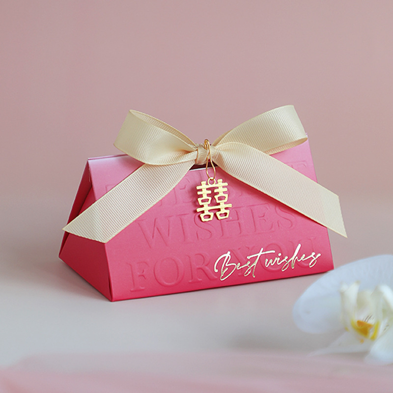 2025 新しい結婚式のキャンディー包装箱シュガーボックス結婚式紫グラデーションイン結婚式のキャンディーボックス英語エンボスボックス|undefined
