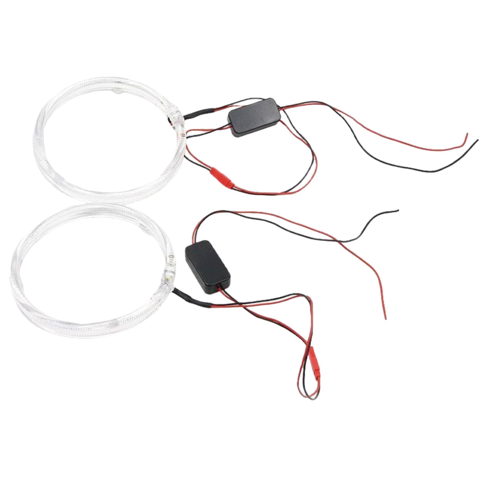 Alto brillo LED guía de luz Ángel ojo 3,0 pulgadas 2,5 lente del coche Lámpara decorativa diablo ojo LED Ángel ojo apertura