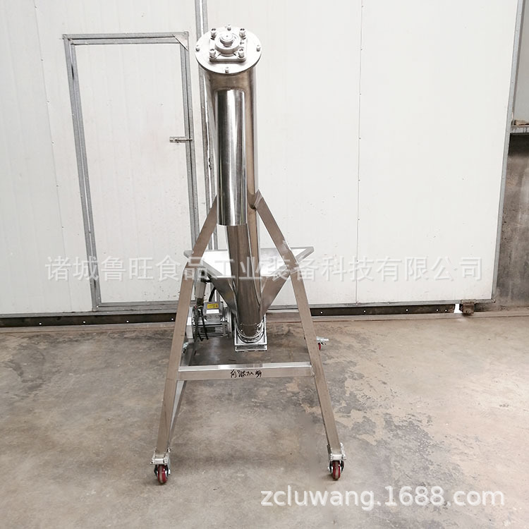 不锈钢螺旋提升机  厂家供应干粉上料机 小麦粮食自动上料输送机