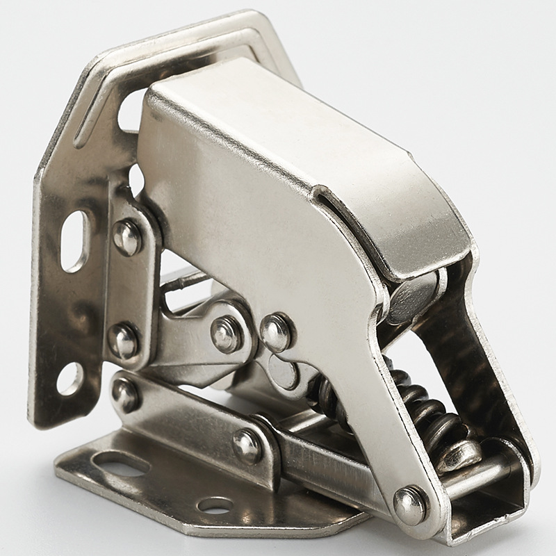 Armario de montaje abierto bisagra puente amortiguador de resorte amortiguación engrosada puerta del gabinete bisagra sin ranura de la bisagra